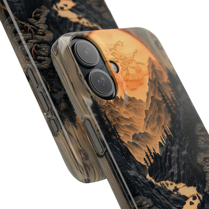 Mountain Sunset Slim Phone Case | Nature-Inspired Design for Adventurers - CoolCollectiveCo