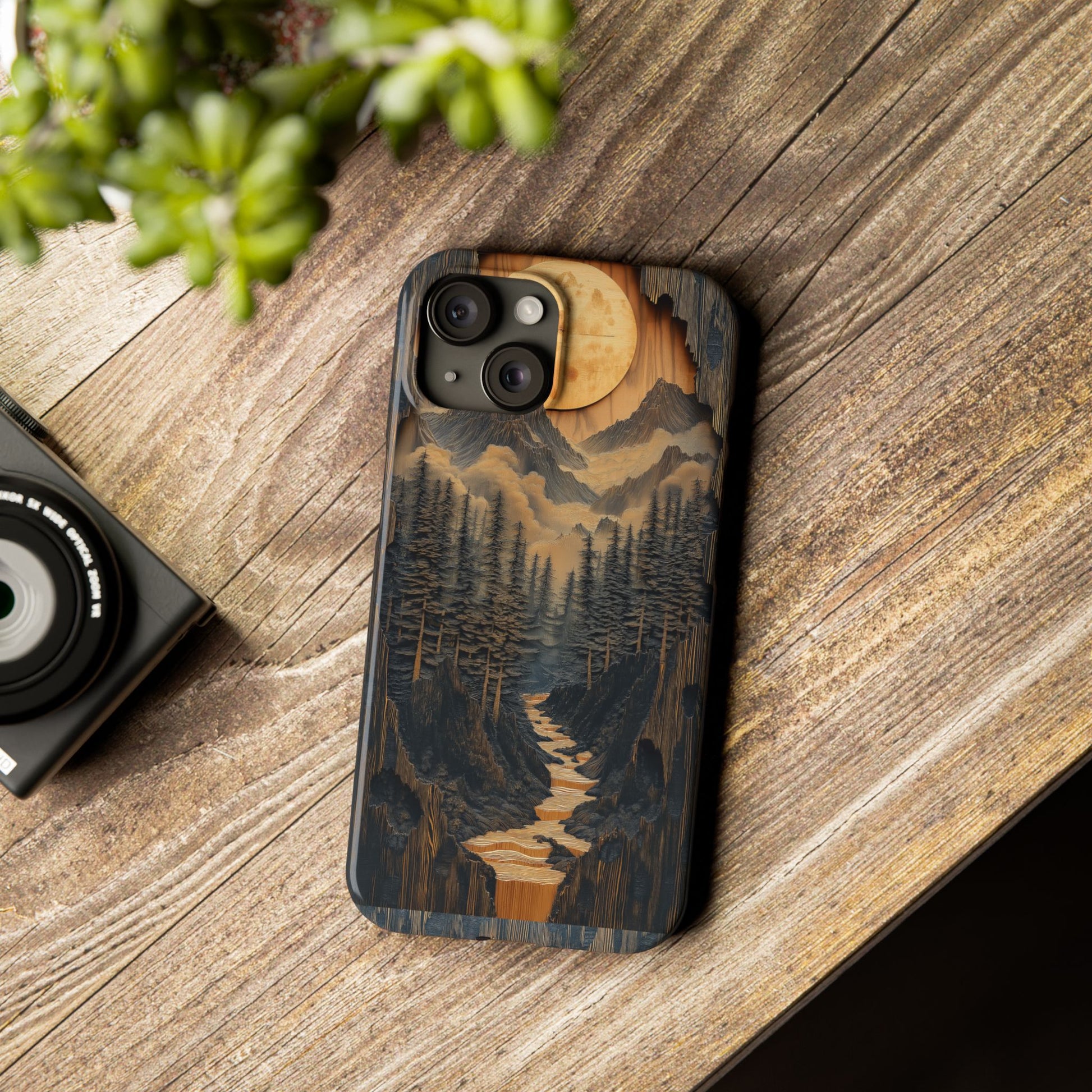 Nature-Inspired Slim Phone Case - Adventure Awaits Design - CoolCollectiveCo