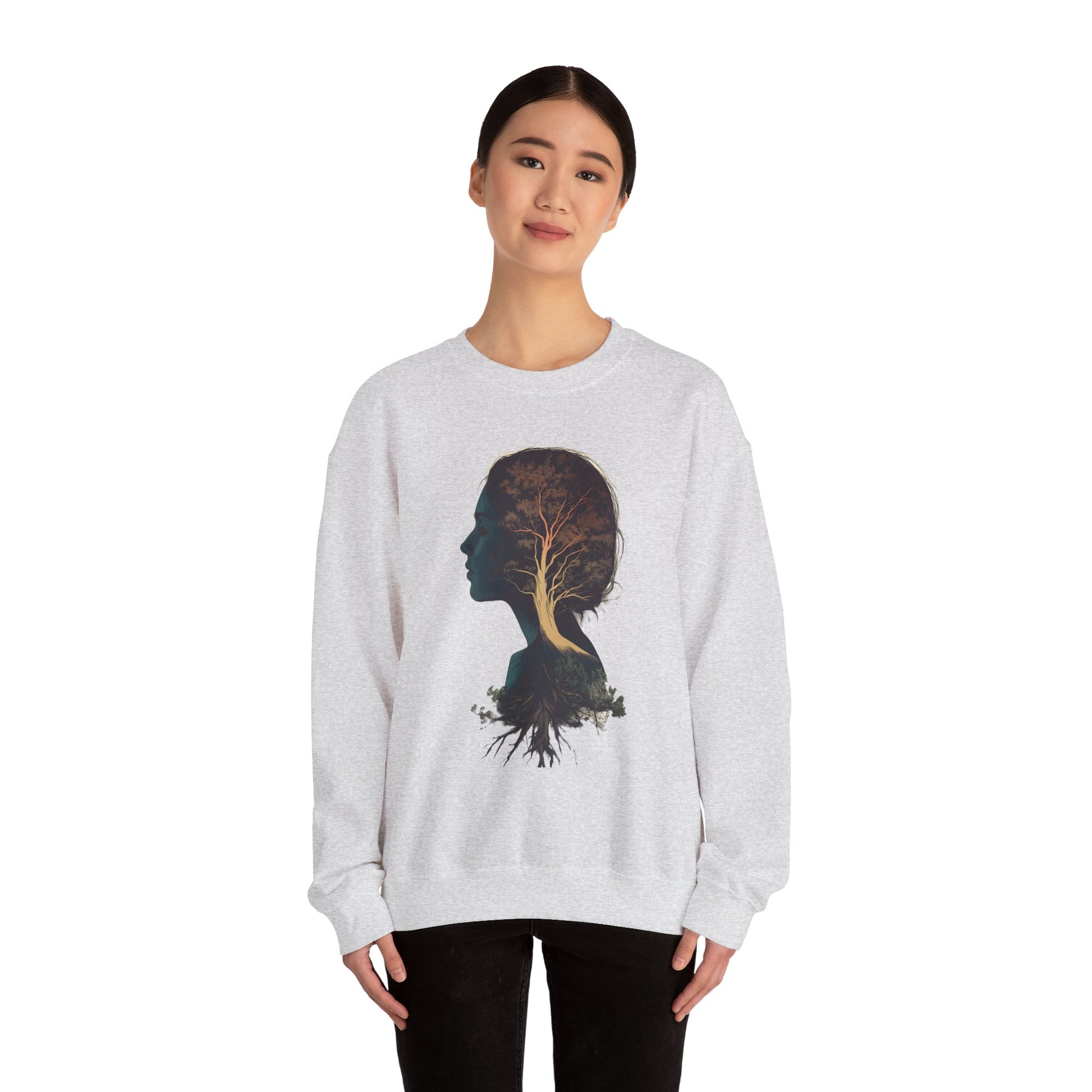 Free Spirited Nature-Inspired Unisex Heavy Blend™ Crewneck Sweatshirt - CoolCollectiveCo