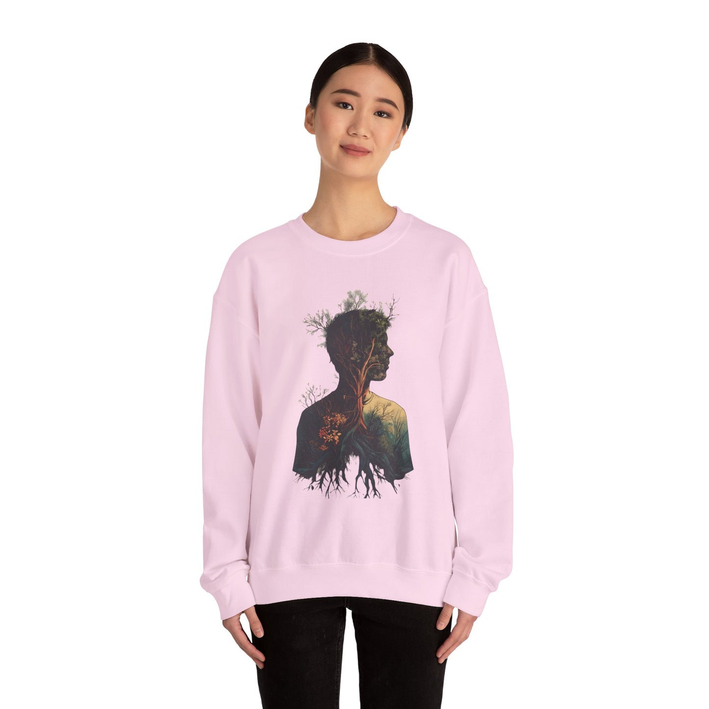 Free Spirited Nature-Inspired Unisex Heavy Blend™ Crewneck Sweatshirt - CoolCollectiveCo