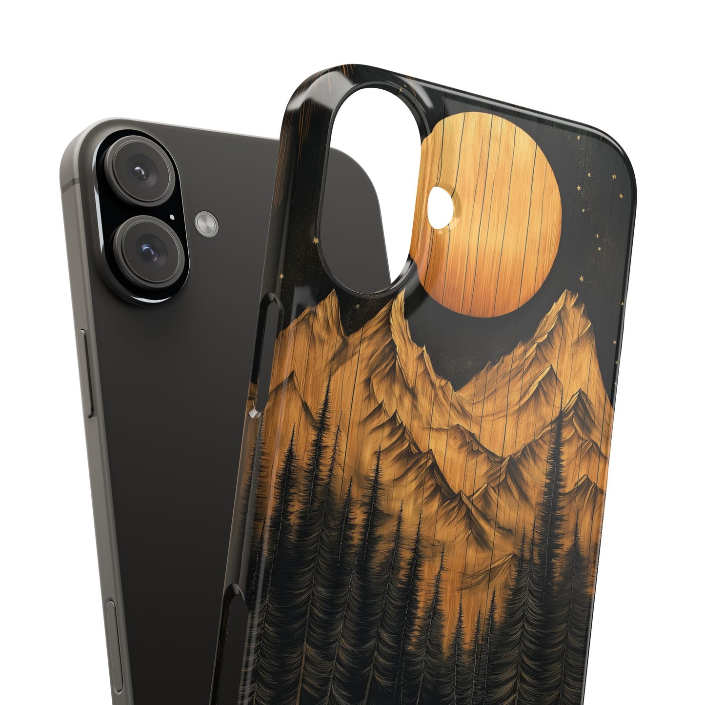 Mountain Sunset Slim Phone Case - Nature-Inspired Design for Outdoor Enthusiasts - CoolCollectiveCo