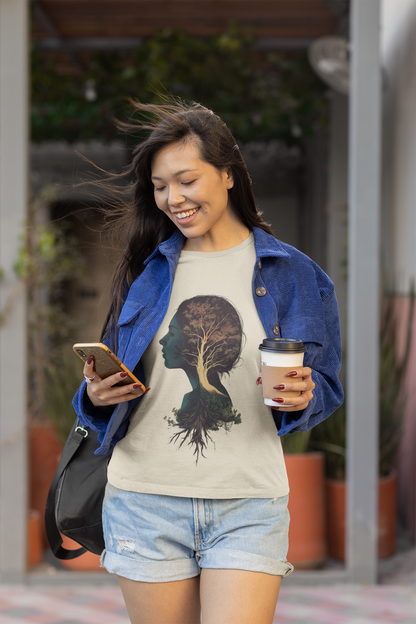 Free Spirited Nature-Inspired Unisex Jersey Tee - Rooted in Growth Design - CoolCollectiveCo